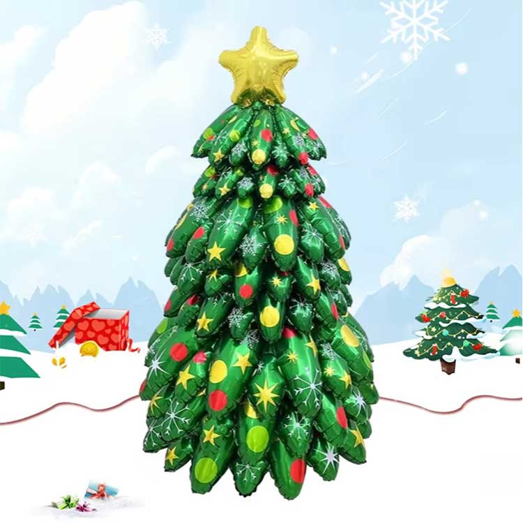 கிறிஸ்துமஸ் மரம் நிற்கும் படலம் பலூன்