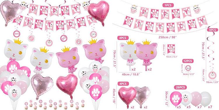 cat foil balloons