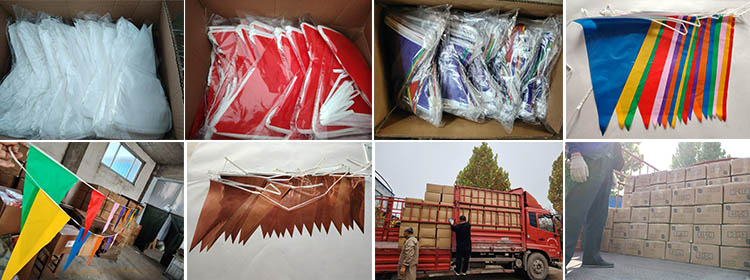 PE bunting multi coloured