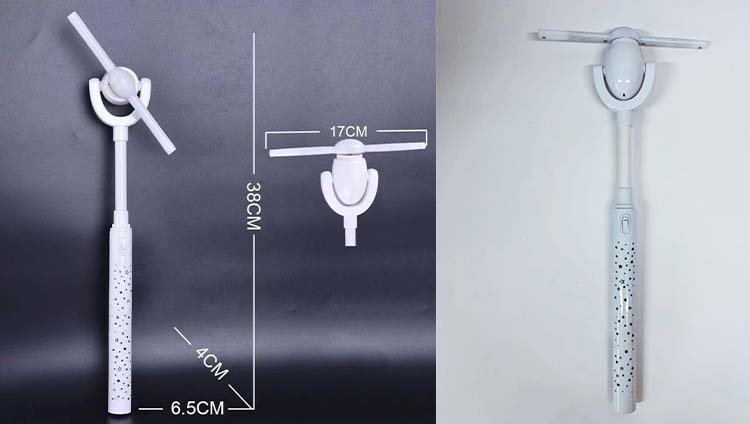 flashing light up windmill size