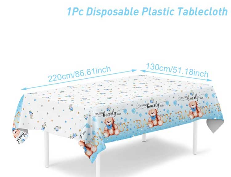 Baby birthday disposable plate set