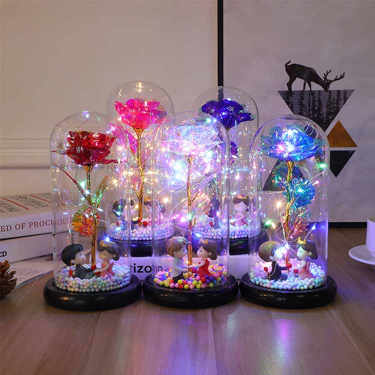 LED 24K கண்ணாடி ரோஸ்